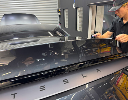TESLAラッピング 施工イメージ